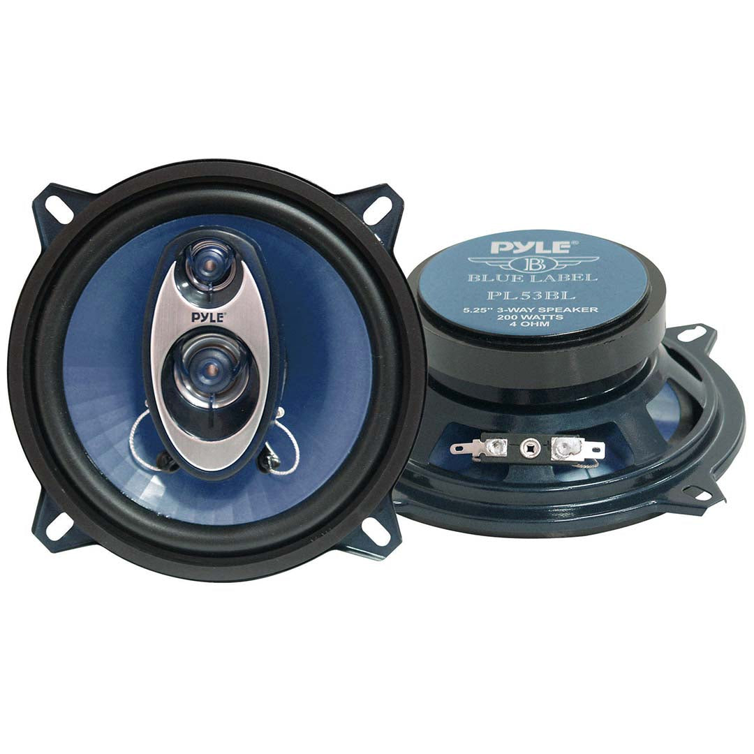 Pyle Speaker 5.25" Pyle 3-way 200w Blue Label Series