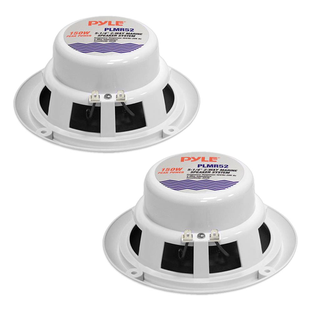 Pyle Marine 5.25” 2-way Speakers (white)