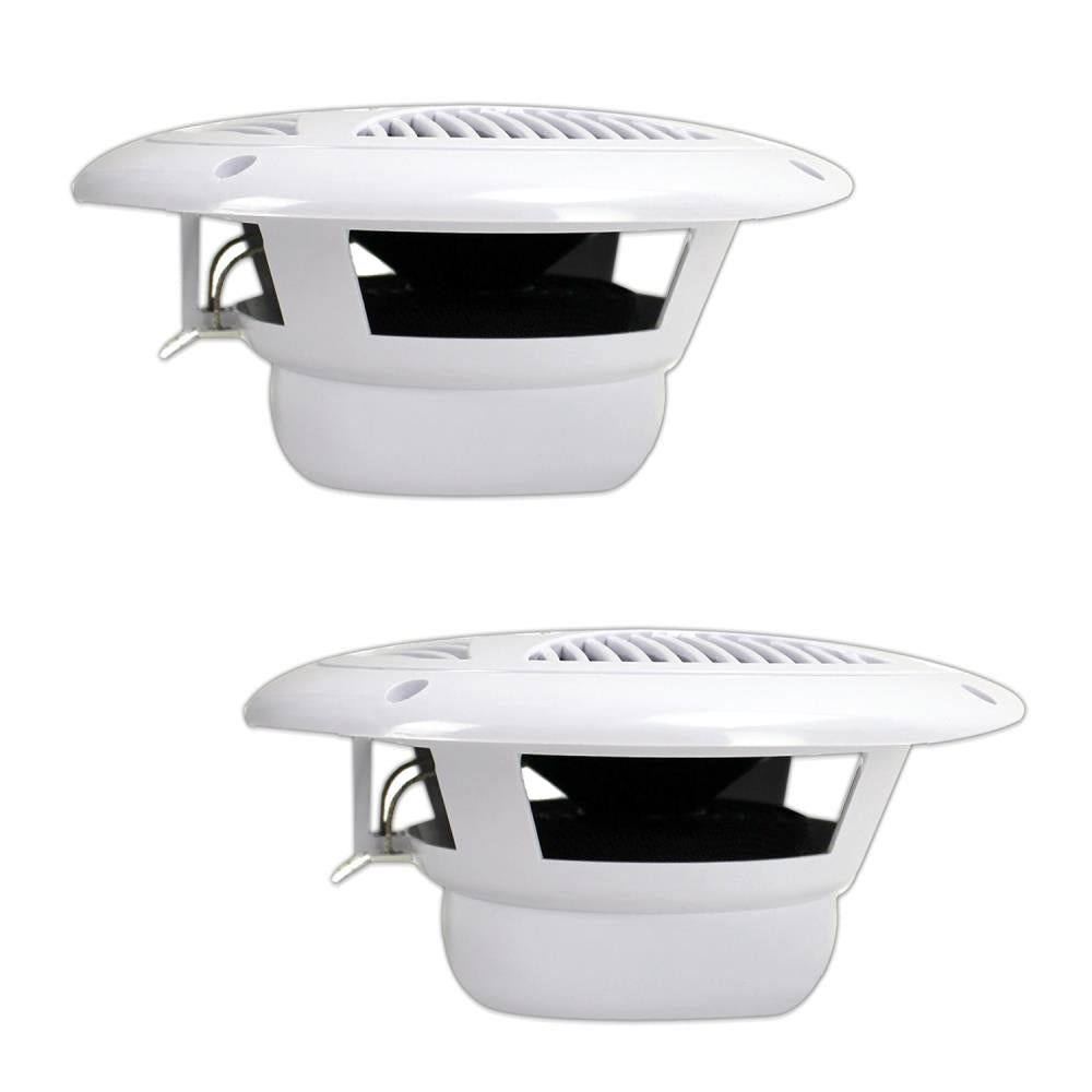 Pyle Marine 6.5” Dual Cone Speakers (white)