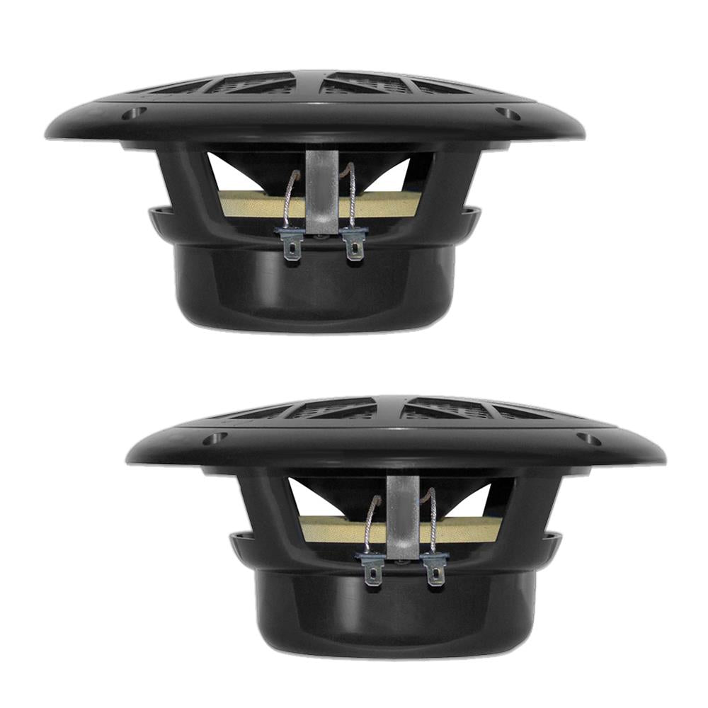 Pyle Marine 6.5” Dual Cone Speakers (black)