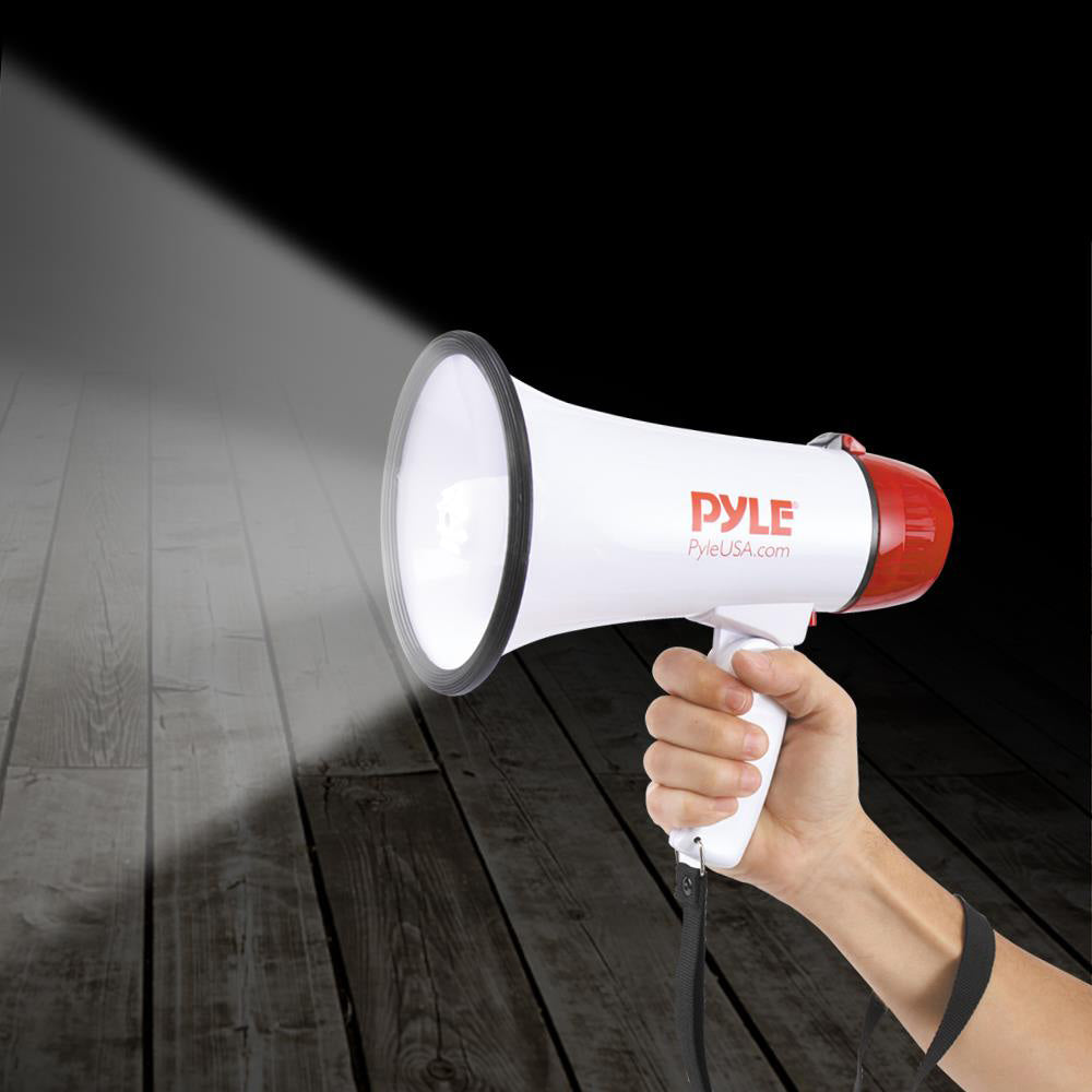 Pyle Pro Megaphone With Siren/talk/led Light