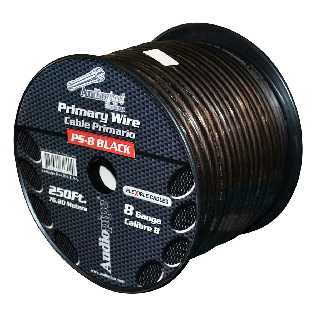 Audiopipe Flexible Power Cable Black 250 Ft.