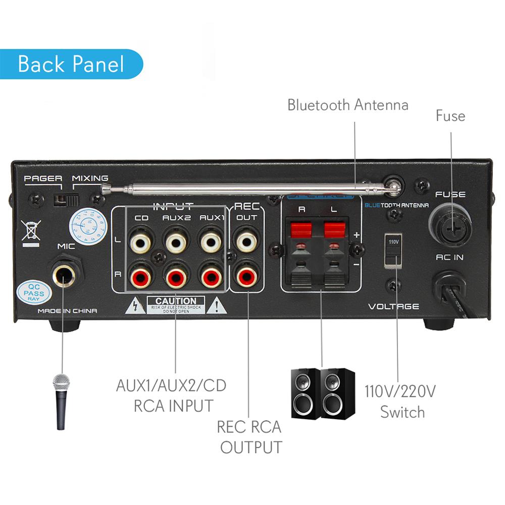 Pyle Mini Amplifier With Bluetooth