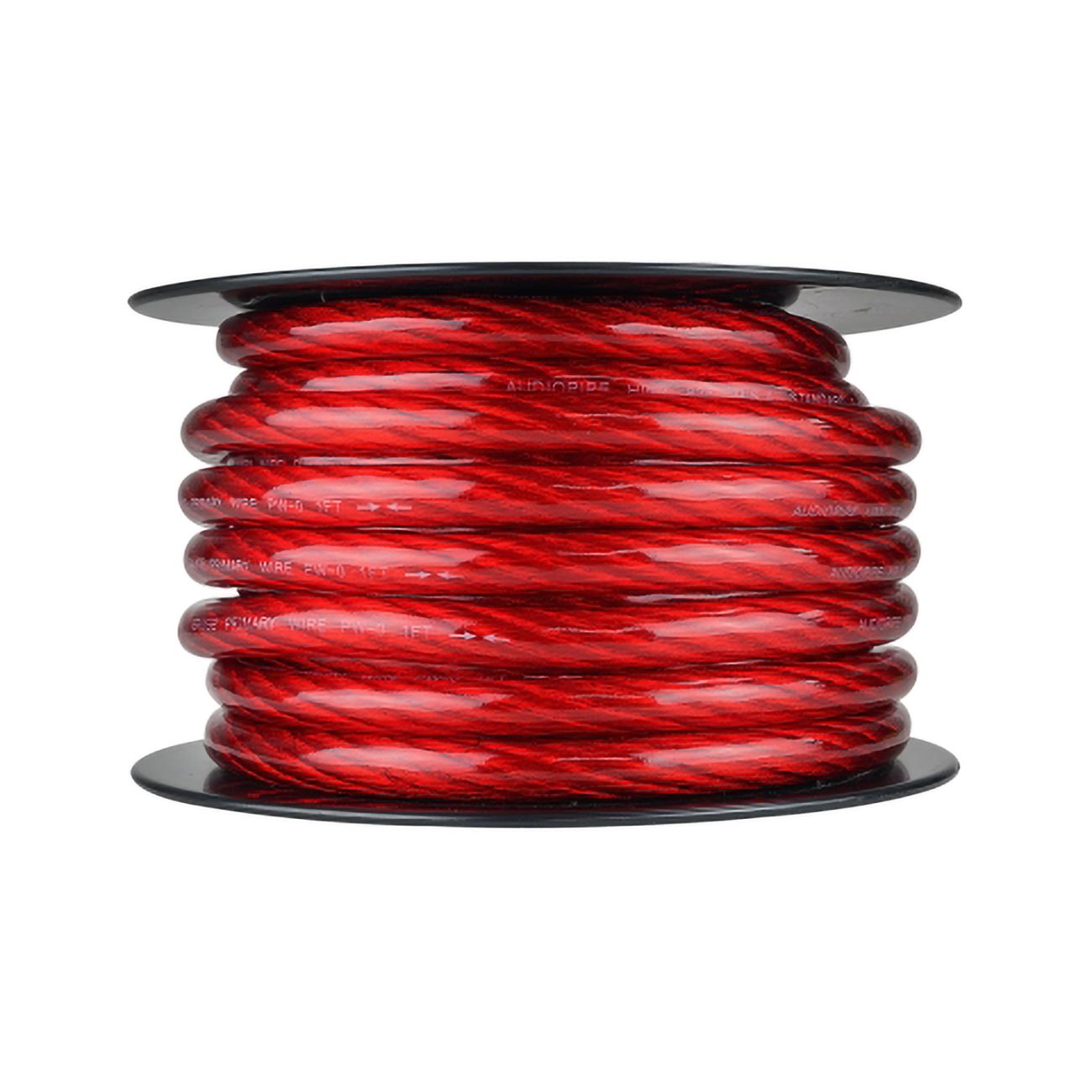 Audiopipe Power Cable 0-gauge 50 Foot Spool - Red