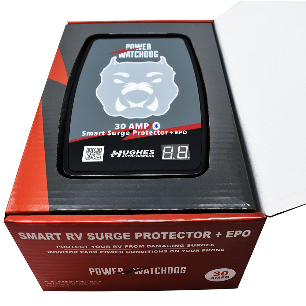 Hughes Power Watchdog Bluetooth Hardwired Surge Protector With Epo - 30 Amp