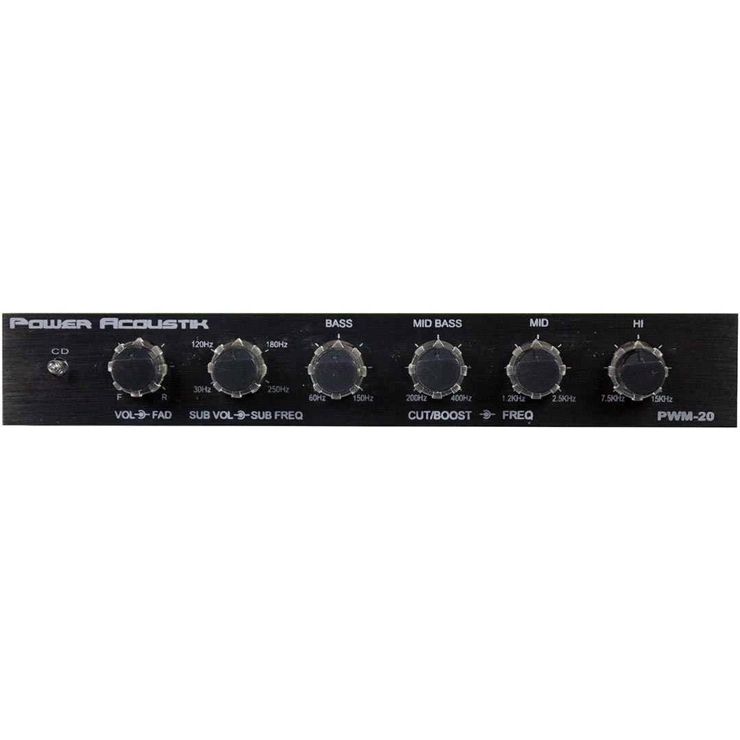 Equalizer Power Acoustik Pre-amp; 18db/octave