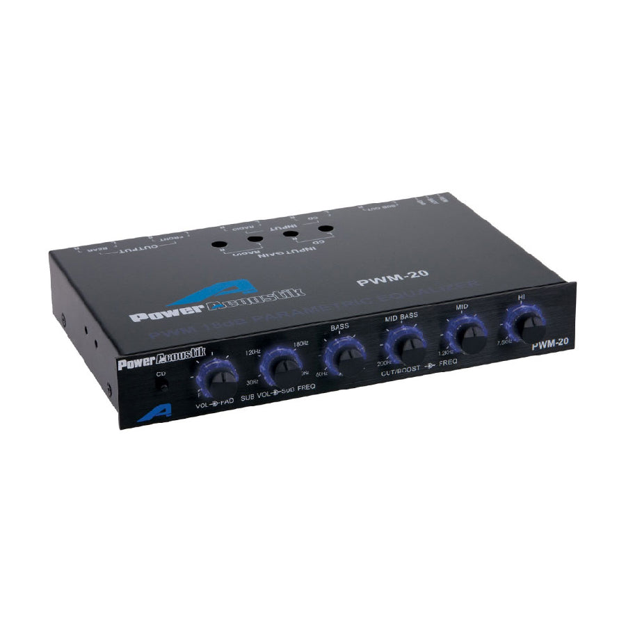 Equalizer Power Acoustik Pre-amp; 18db/octave