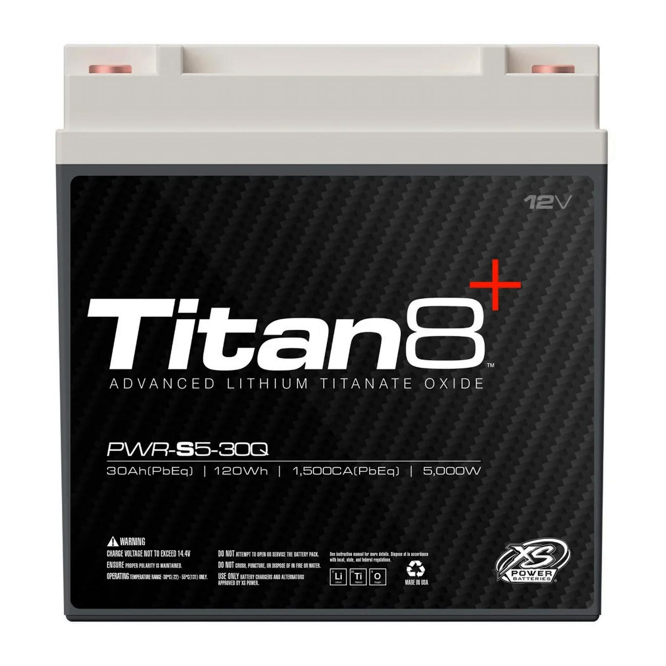 Xs Power Titan-8 Lithium Battery 5000 Watts / 30ah