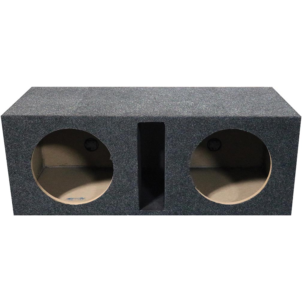 *bass12* Empty Woofer Box Qpower; (2)12" Slot Ported