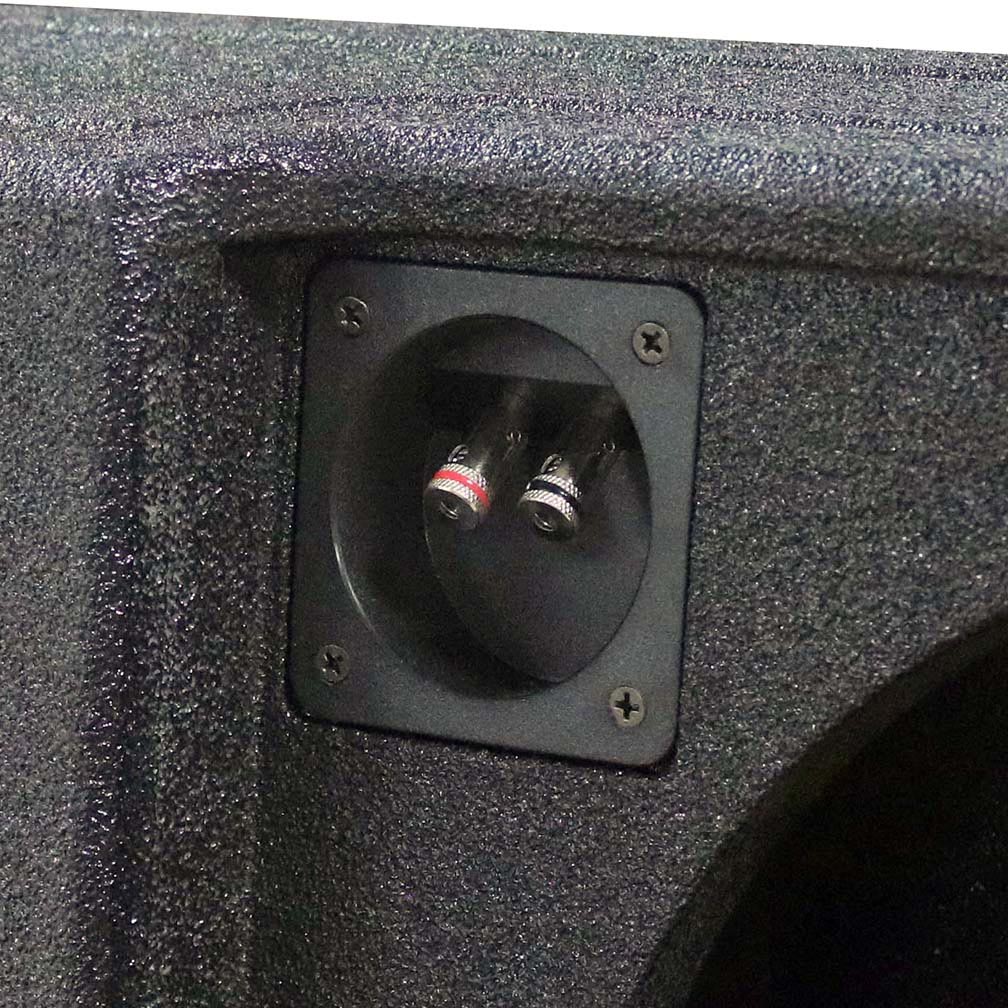 Qpower "qbomb" Ford F-series Super Crew '09-'22 Dual 12" Vented Empty Woofer Box