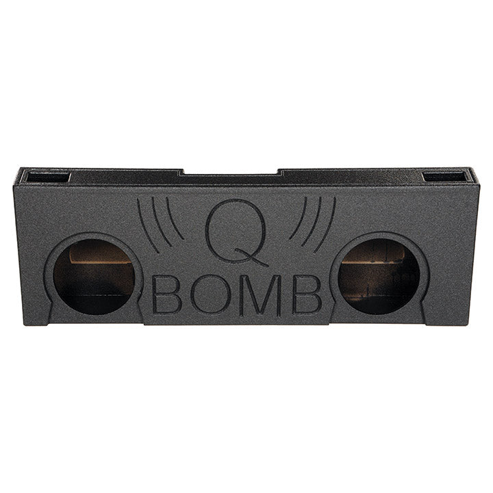 Qpower "qbomb" Chevy/gmc Crew Cab '07-'13 Dual 10" Vented Empty Woofer Box