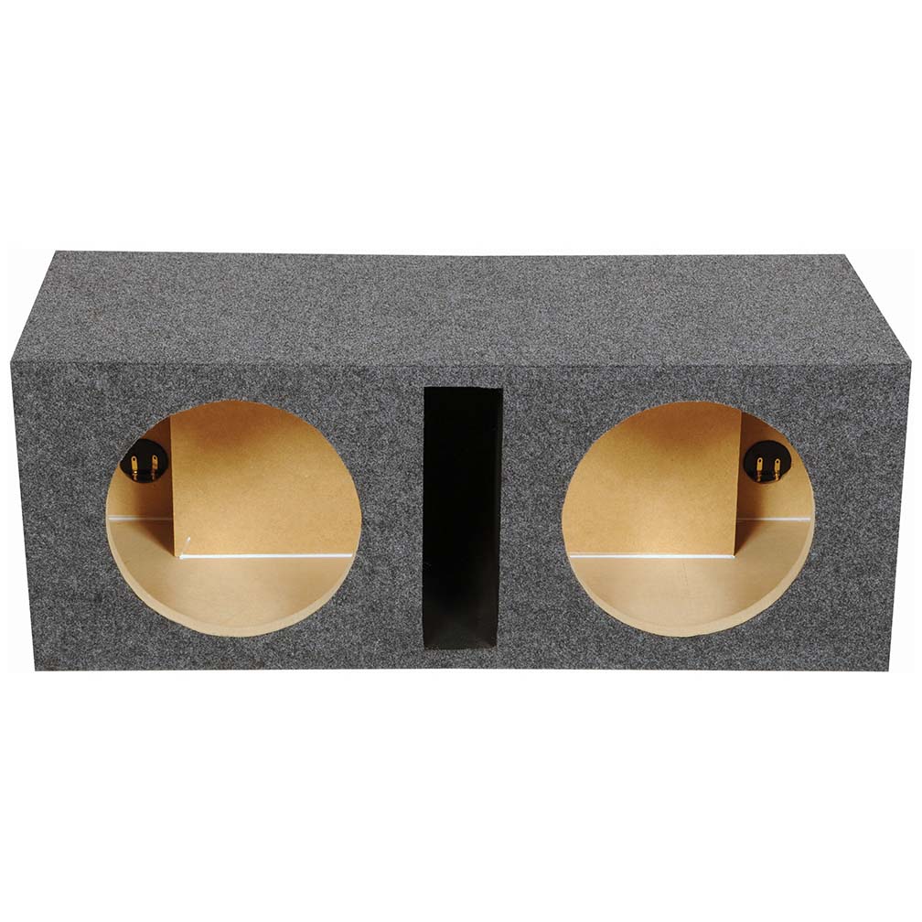 Empty Woofer Box Dual 10" Mdf Vented Bass Box