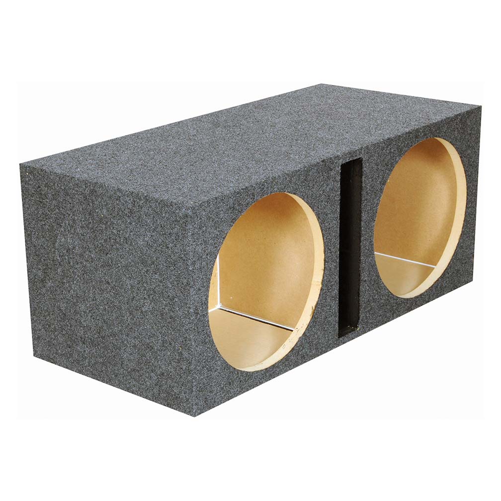 Qpower 2 Hole 15" Vented Woofer Box With 1" Mdf Face