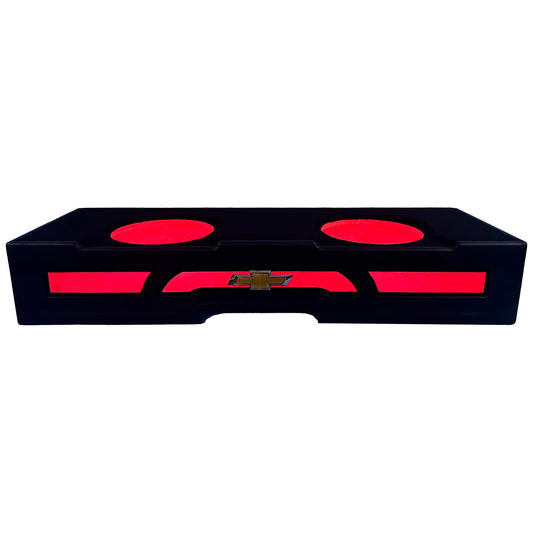 Qpower Qluxe Dual 12″ Vented With Rgb Led Illumination Gmc 2007-2013 Crew Cab