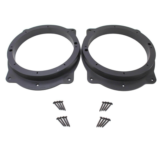 Audiopipe - Toyota 6x9" To 8" Pvc Plastic Adapter Ring Spacer Black (pair)