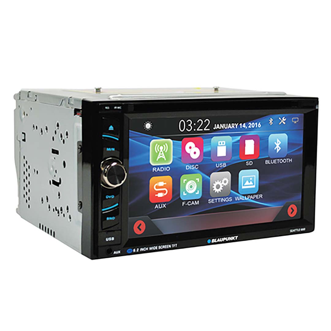 Blaupunkt D.din 6.2" Touchscreen Am/fm/cd/dvd/bt/usb