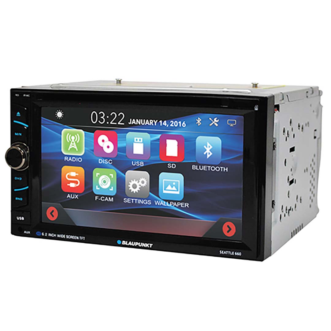 Blaupunkt D.din 6.2" Touchscreen Am/fm/cd/dvd/bt/usb