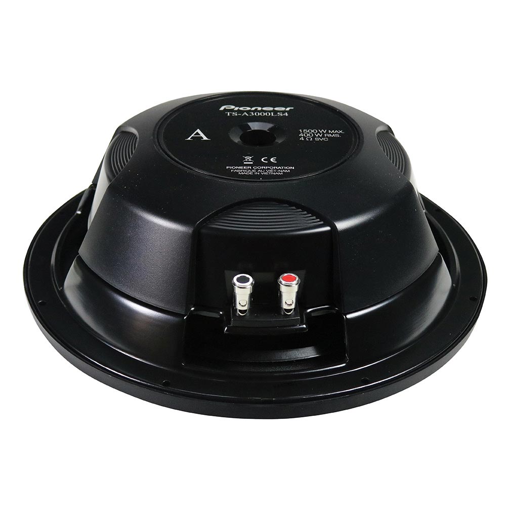 Pioneer 12" Shallow Mount Woofer 1500w Max Svc 4 Ohm