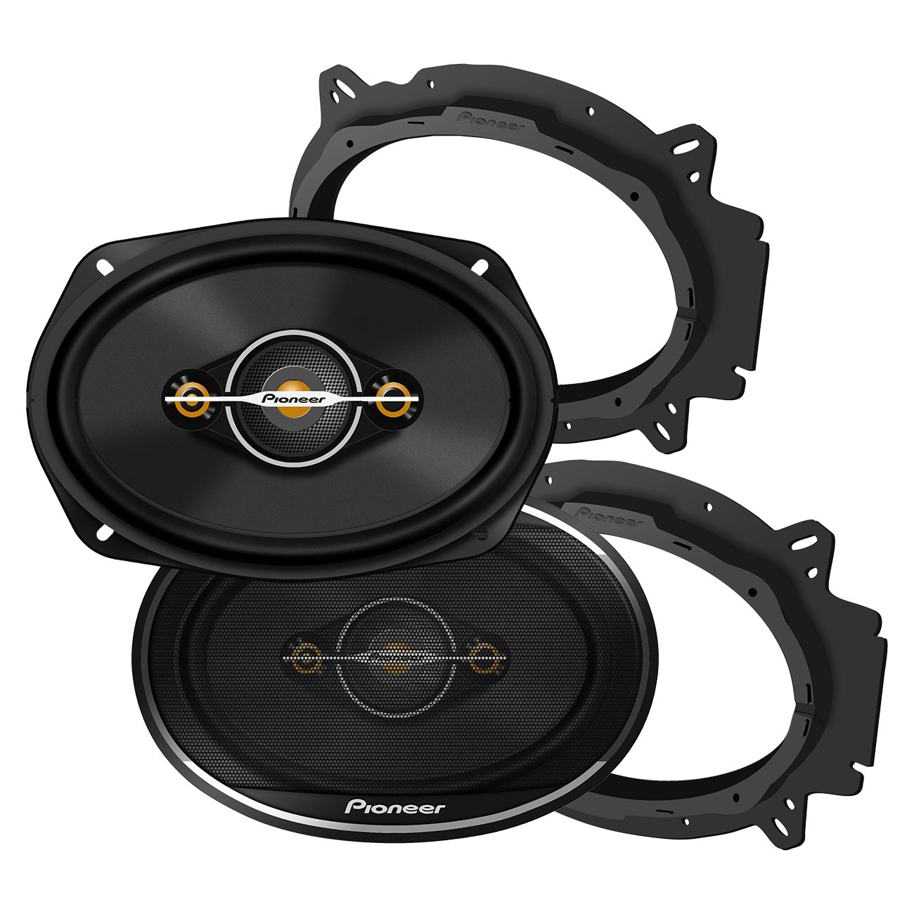 Pioneer 6x9″ 4-way Full Range Speakers (shallow Mount) - 450 Watts Max / 90 Rms (pair)