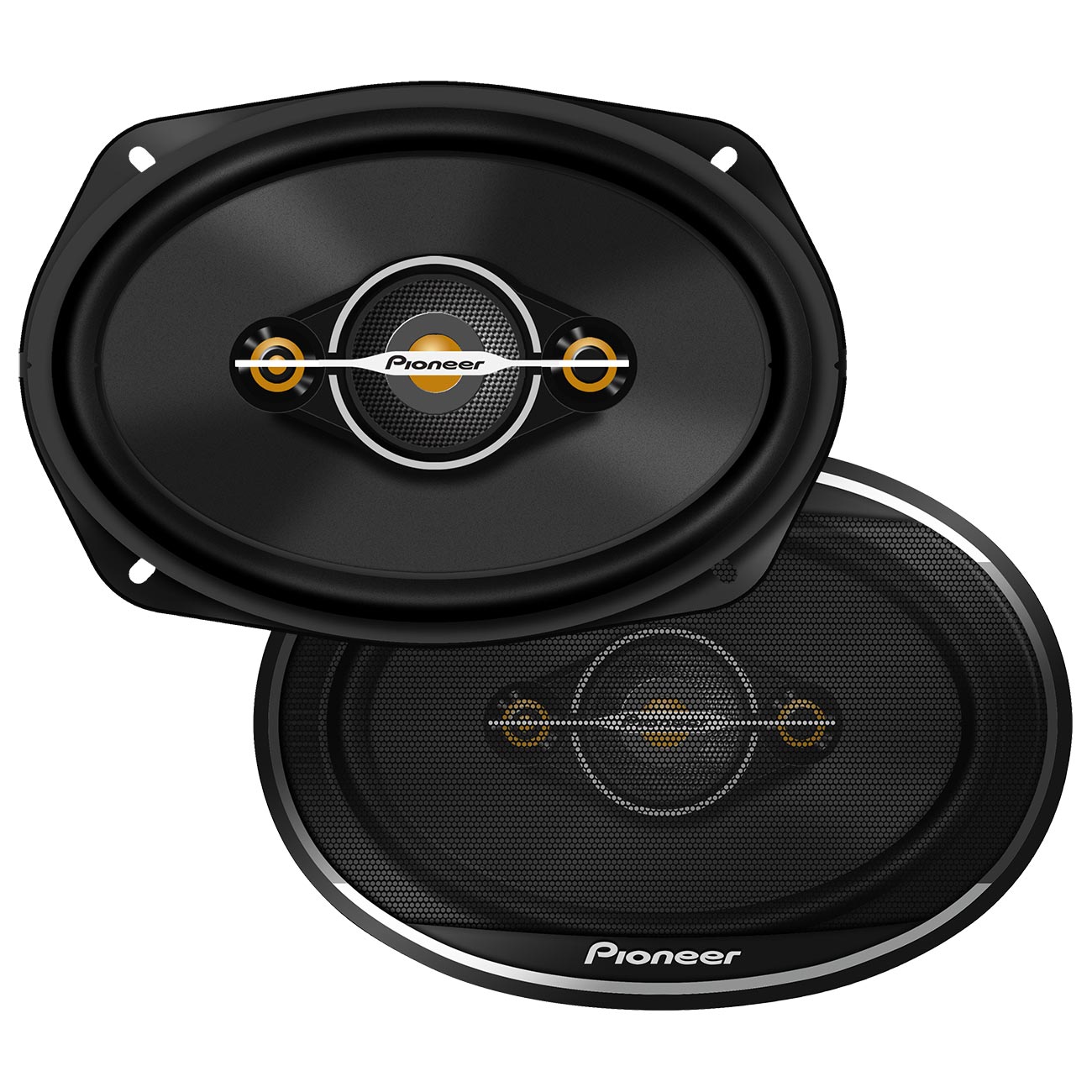 Pioneer 6x9″ 4-way Full Range Speakers (shallow Mount) - 600 Watts Max / 100 Rms (pair)