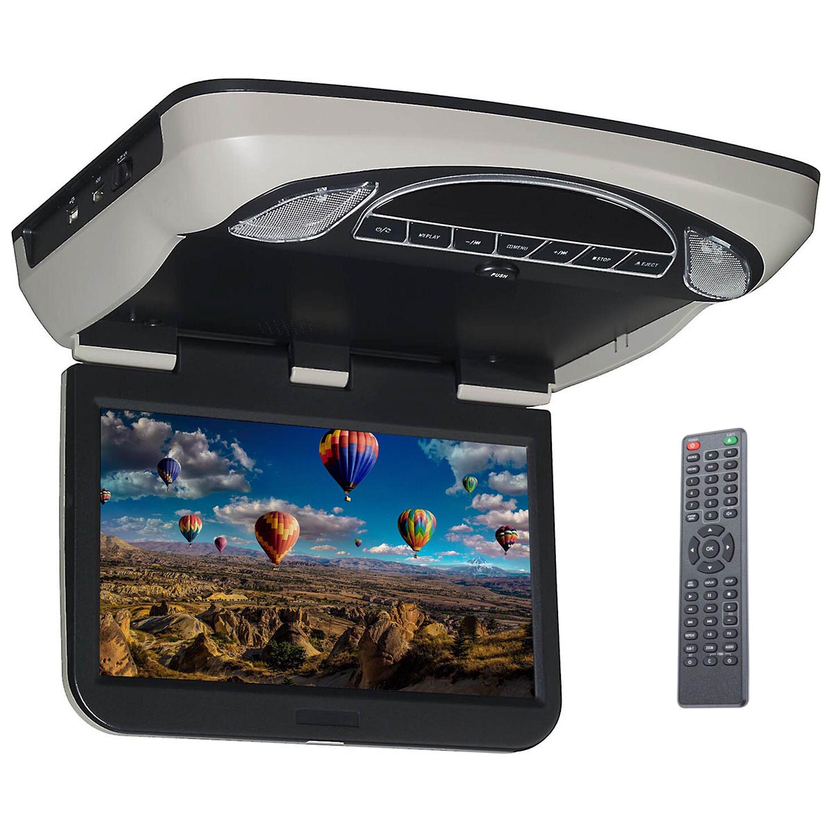 Movies To Go By Voxx 13.3" Overhead Monitor W/dvd Hdmi Input 3 Color Trim Rings