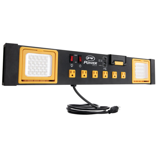 Performance Tool 120v Workbench Power Station With Led Worklights