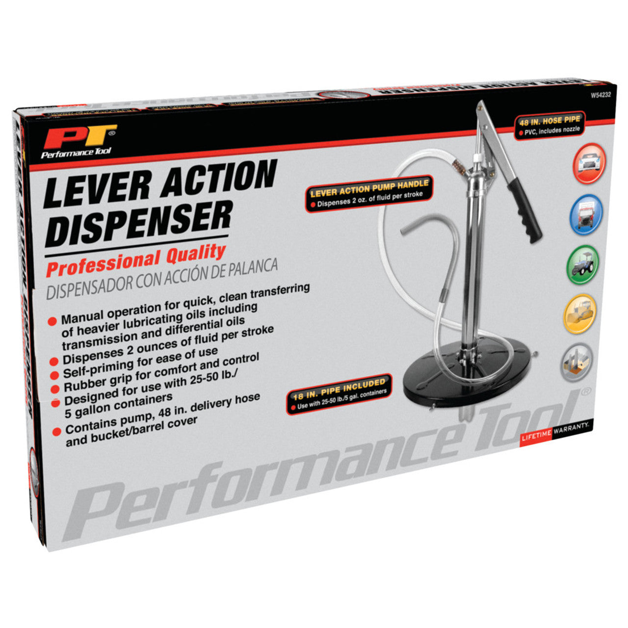 Performance Tool Lever Action Bucket Pump