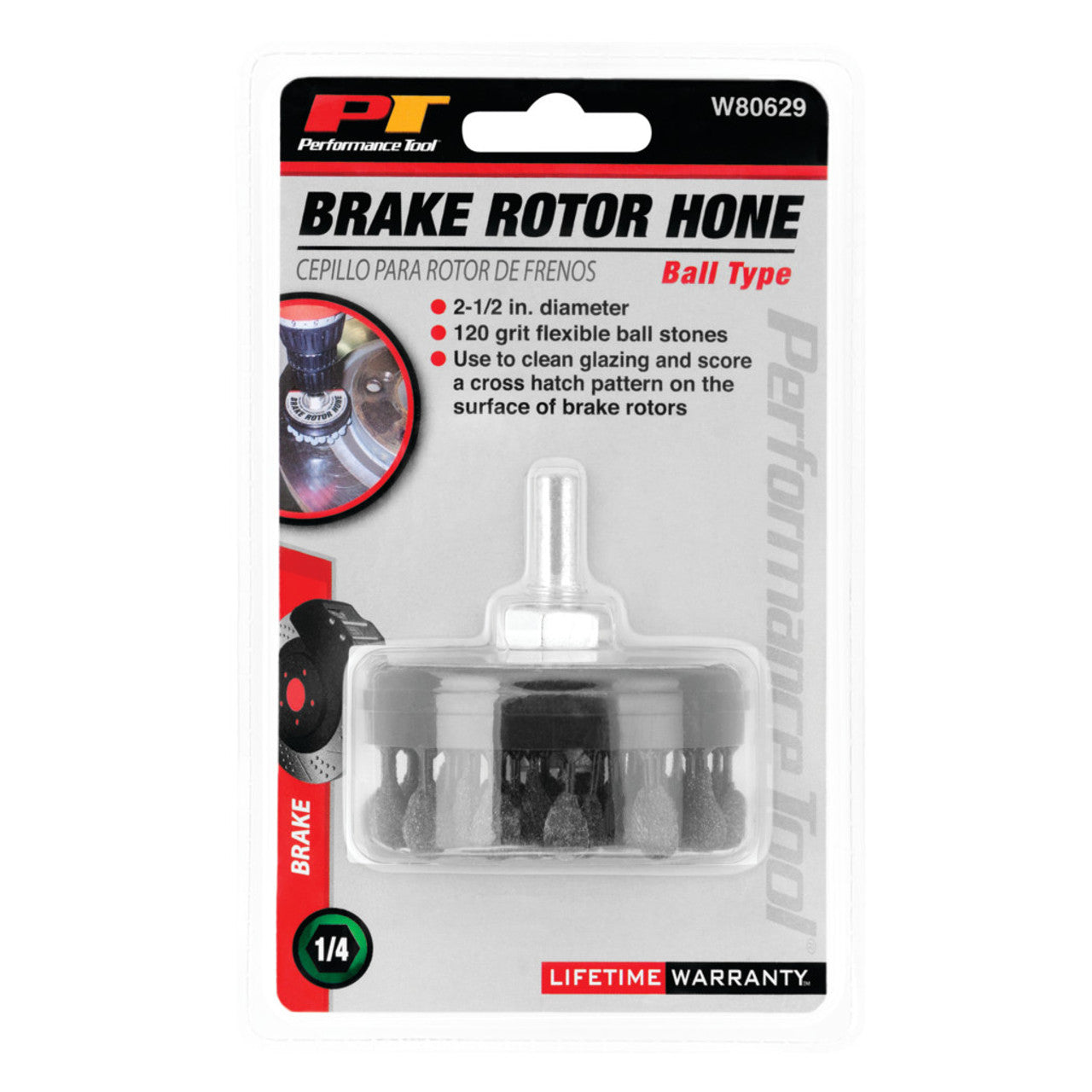 Performance Tool 2-1/2-inch Brake Rotor Hone