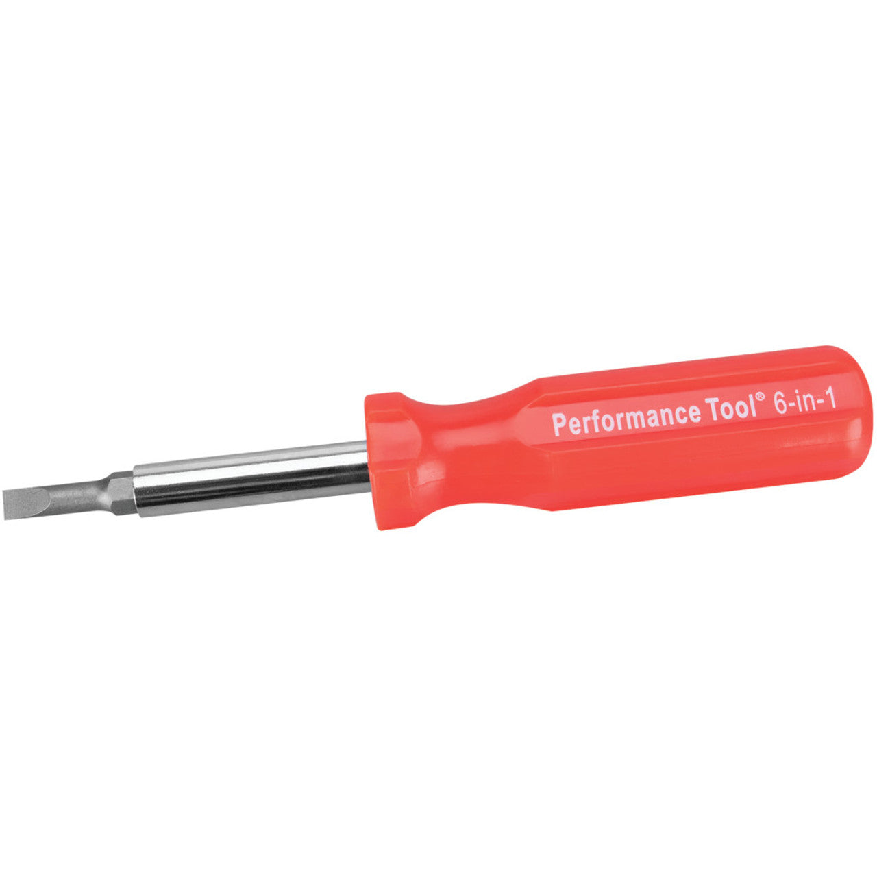 Performance Tool 6-in-1 Quick Change Screwdriver With Hex Torque Handle