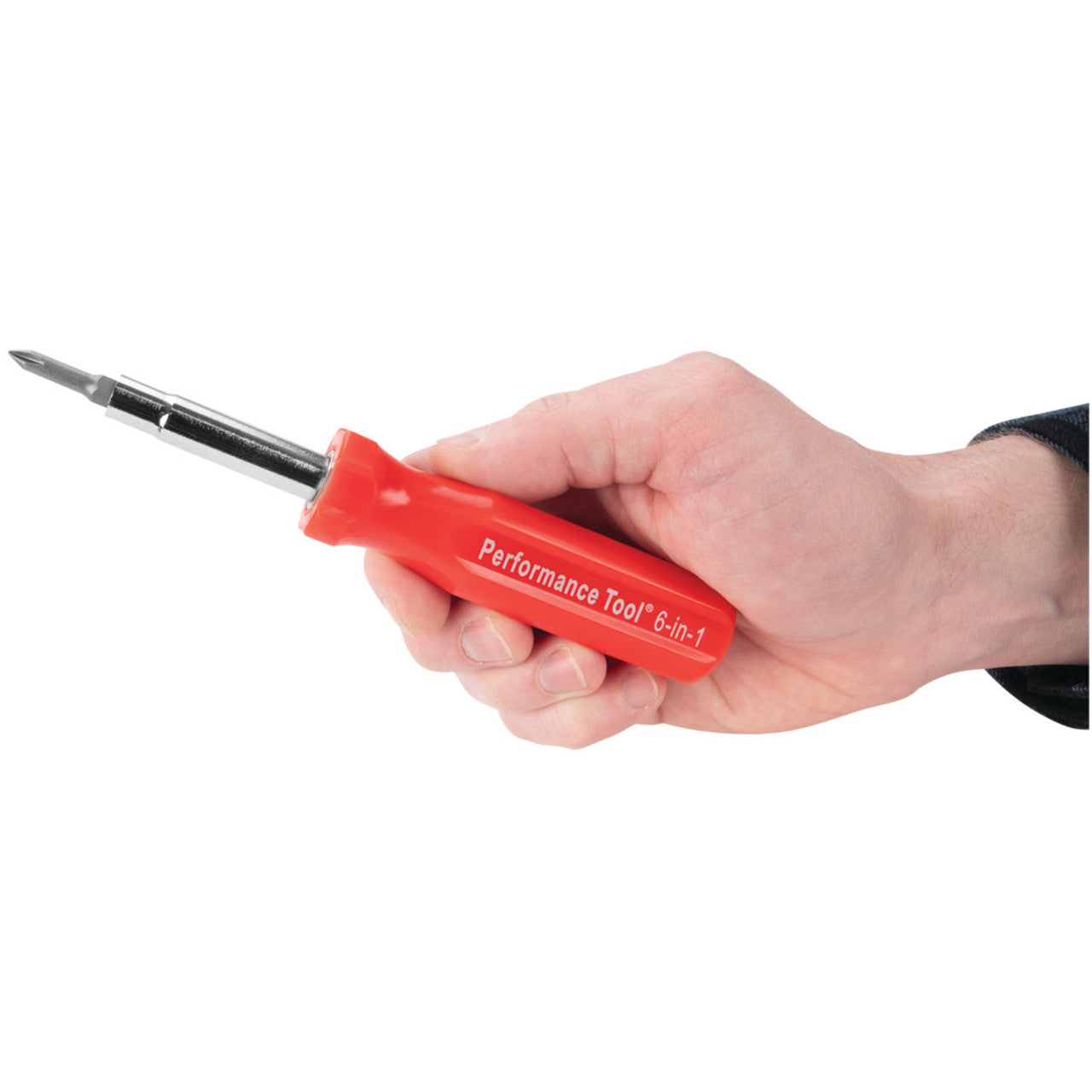 Performance Tool 6-in-1 Quick Change Screwdriver With Hex Torque Handle