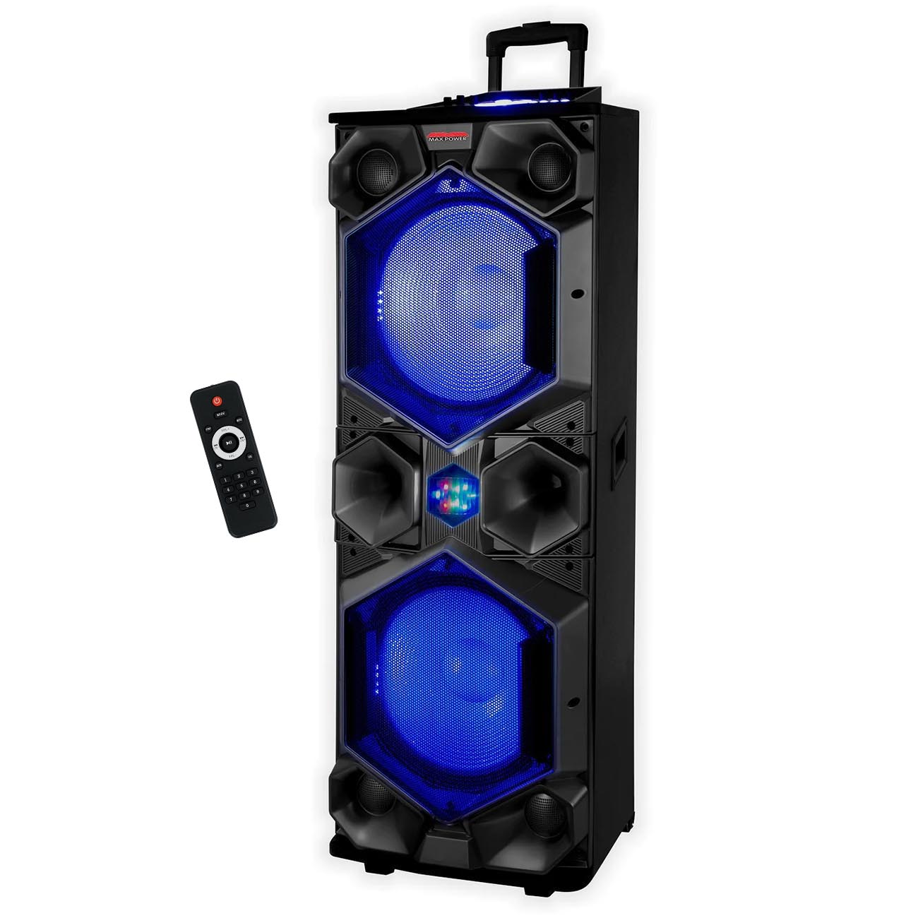 Maxpower Dual 15″ Woofer Professional DJ Speaker System, 15000W Max