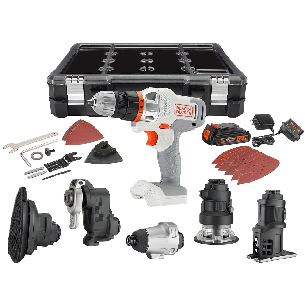 Black Decker 20V Max Matrix Cordless Combo Kit – 6 Tool Combo Set