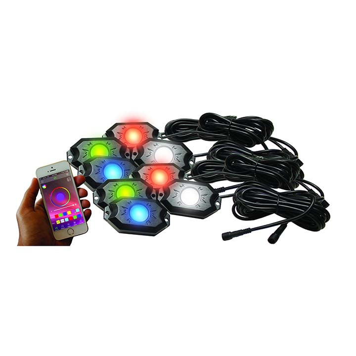 Race Sport ColorSmart RGBW 8-POD Rock Light Kit