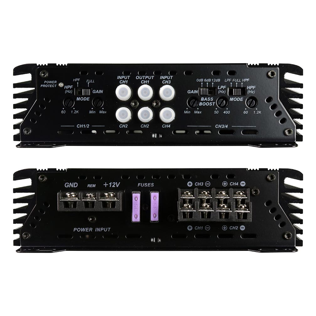 SPL Audio 4 Channel Amplifier, 1300W RMS/2500W MAX