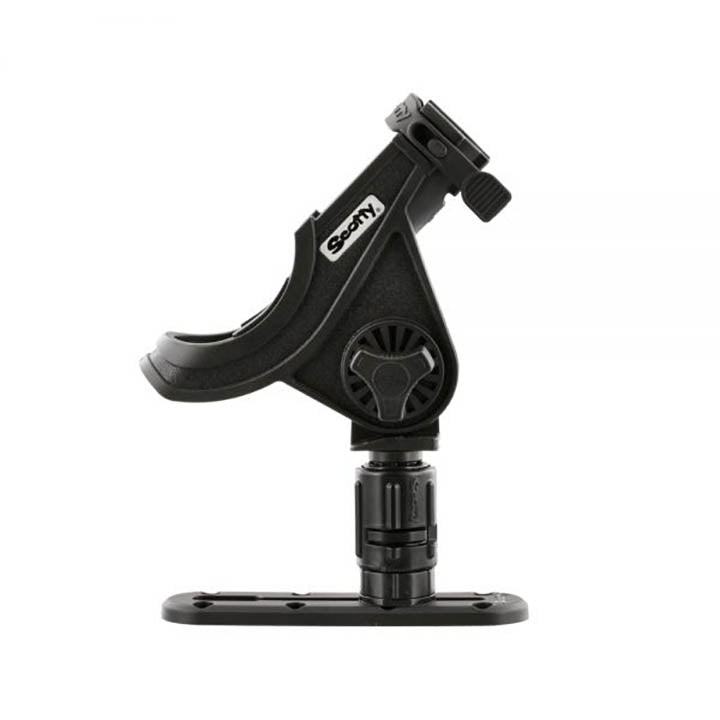 Scotty Baitcaster/spinning Rod Holder Track Combo Black