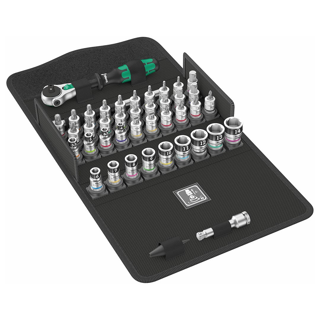 Wera Metric Speed Ratchet/bit Set With 1/4" Drive (42 Piece Set)