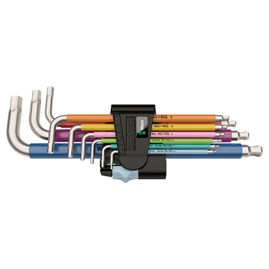 Wera Metric Hex-plus Allen Wrench Set (9-piece Set) - Color Coded