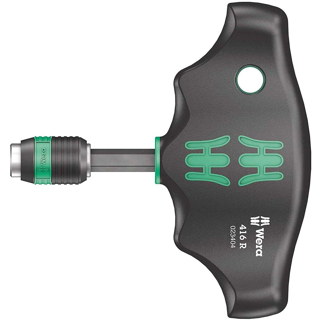 Wera T-handle 1/4" Bitholding Screwdriver - Rapidaptor