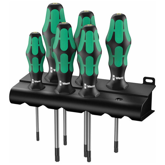 Wera Torx Screwdriver Set With Rack (6-piece Set)