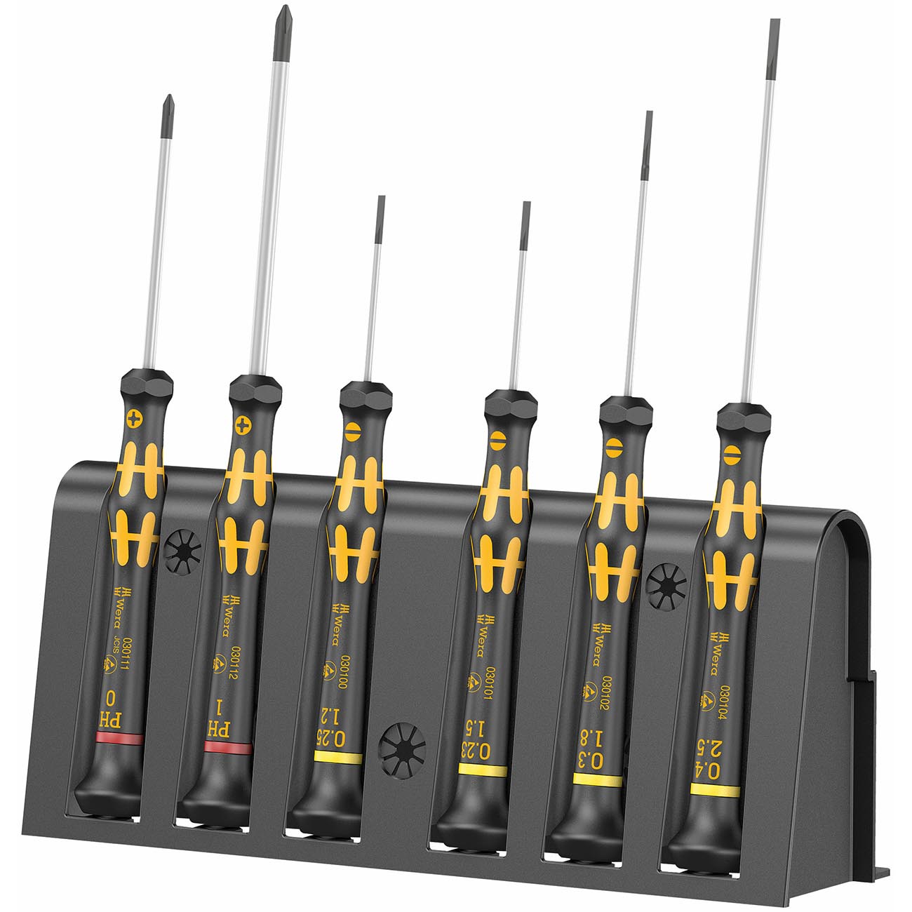 Wera 1578 A/6 Esd Screwdriver Set And Rack For Electronic Applications (6 Piece)