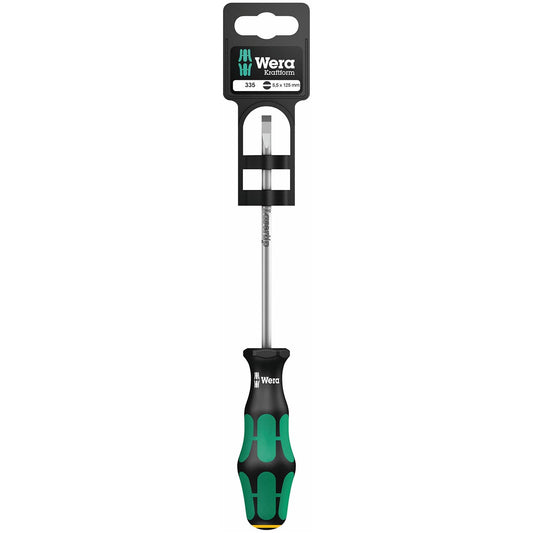 Wera Screwdriver: Slotted 5.5mm X 80mm Lasertip (on Hang-tag)