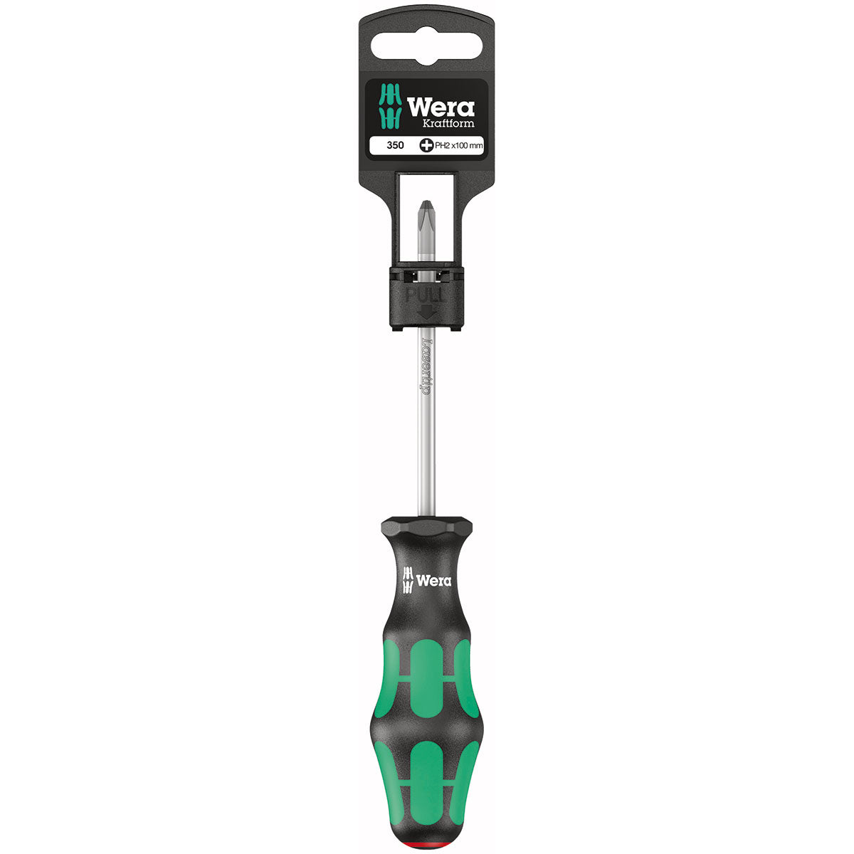 Wera Screwdriver: Phillips Ph2 X 100mm (on Hang-tag)