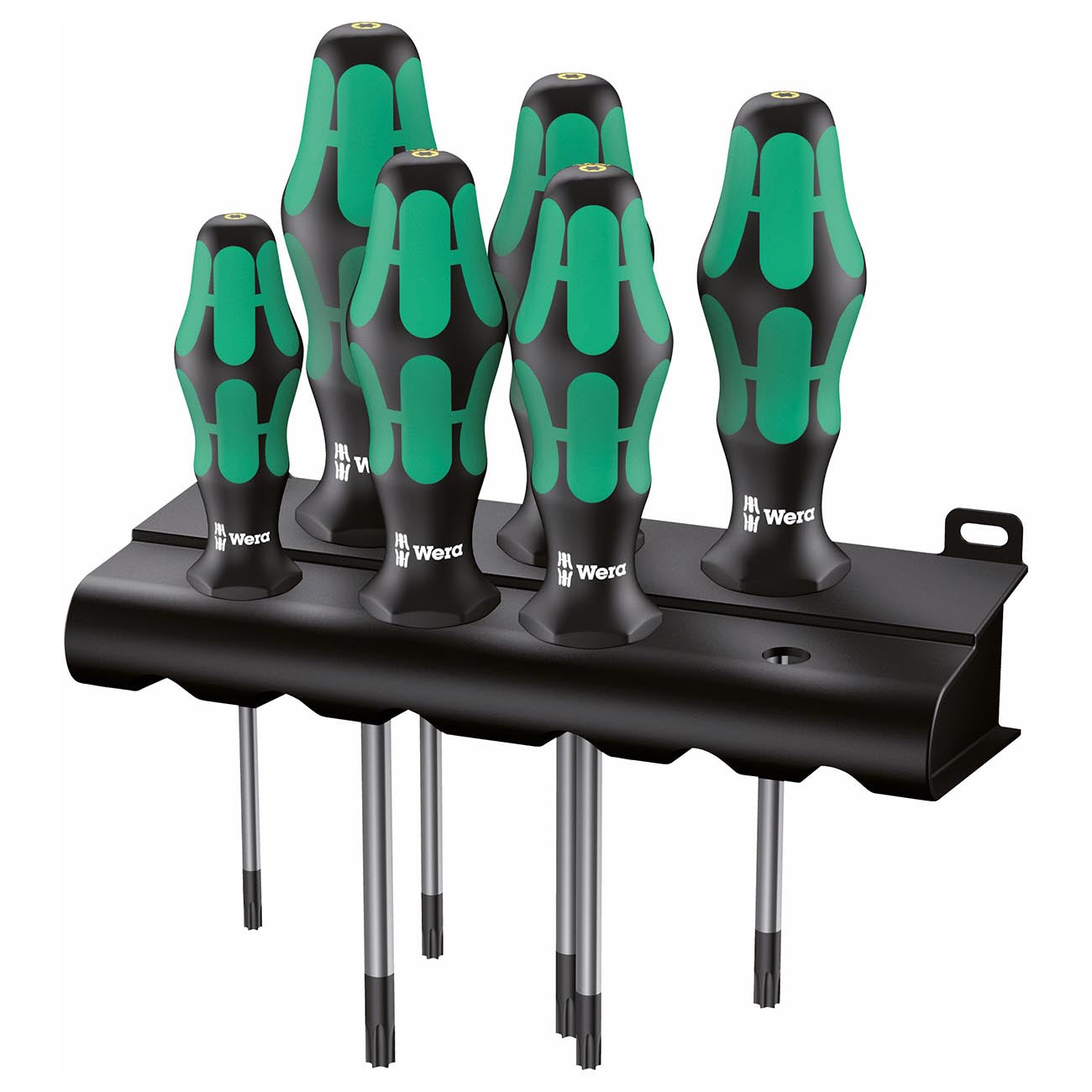 Wera Kraftform Plus Torx Bo Safety Screwdriver Set And Rack With Bore Hole