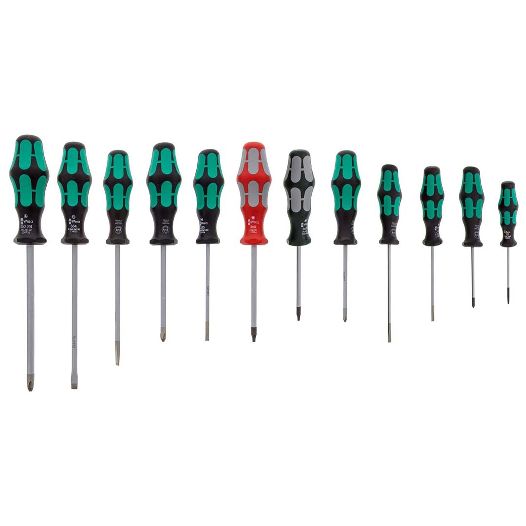 Wera Kraftform Plus Screwdriver Set (12-piece Set)