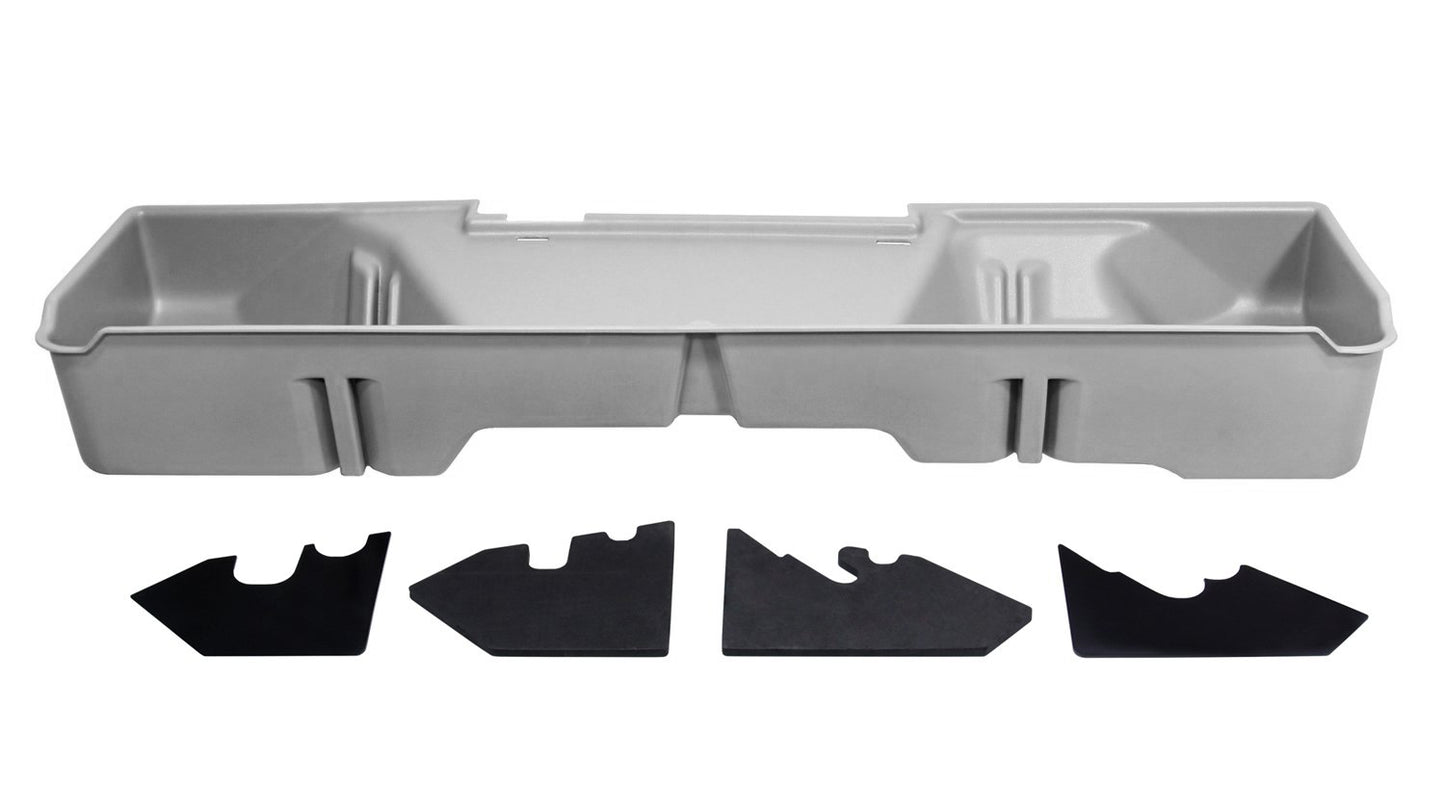 Du-ha Underseat Storage Gun Case '07-13 Chevrolet/gmc & 2014 Heavy Duty Crew Cab (light Gray)