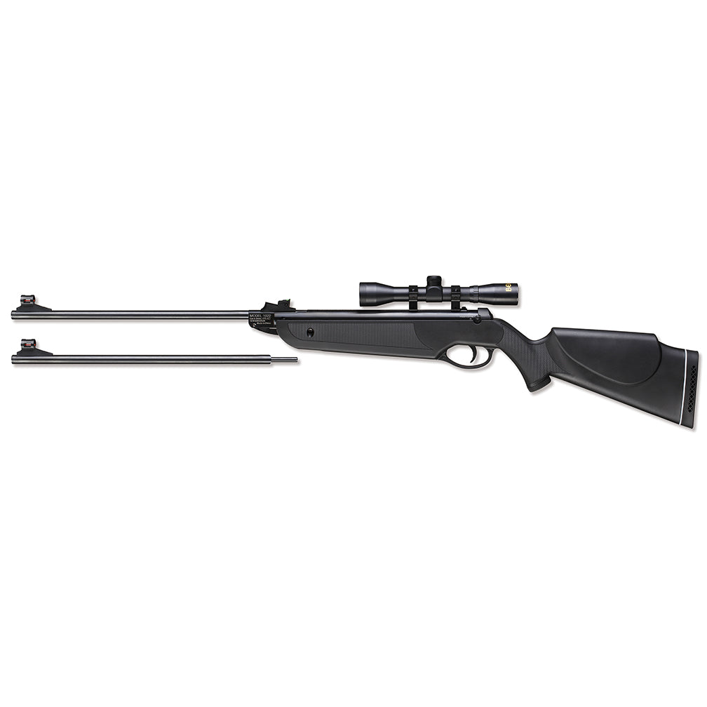 Beeman Black Cub 177/22 Dual Caliber Break Barrel Rifle With Black Synthetic Stock With 4x32mm Scope