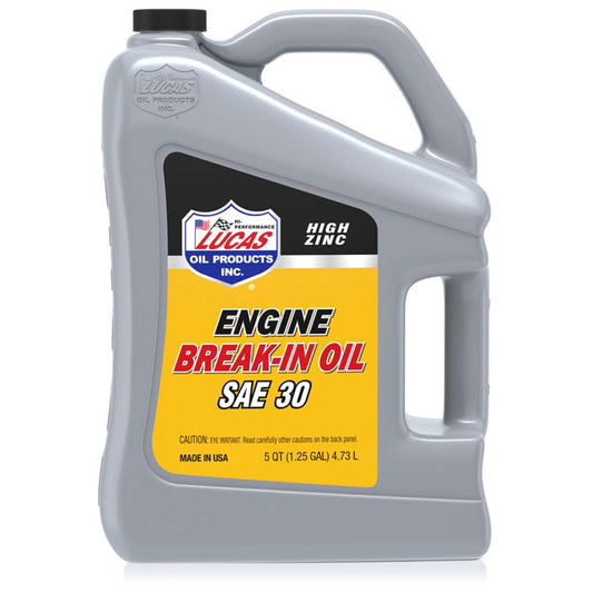 Lucas Oil Sae 30 Break-in Oil - 5 Quart