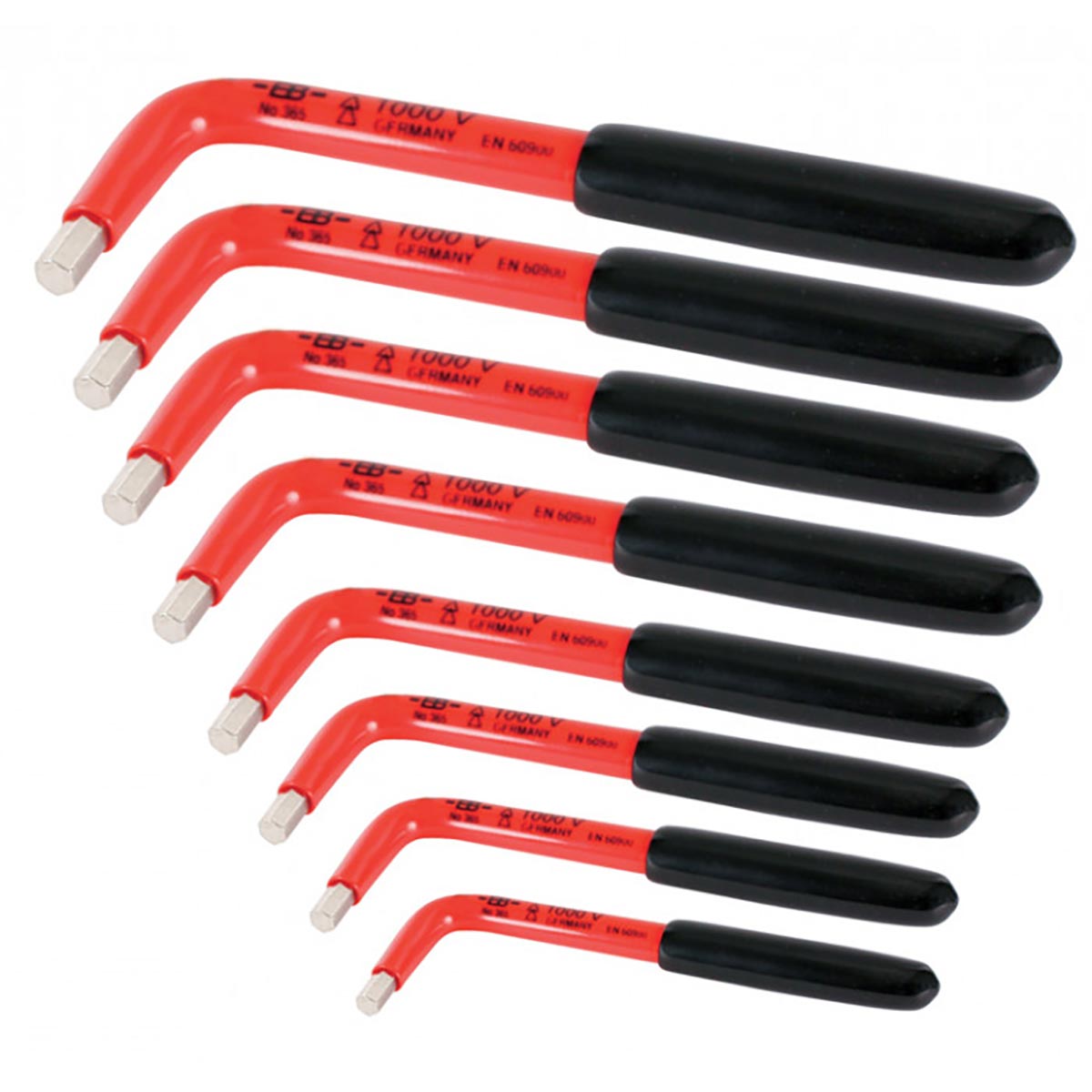 Wiha Sae Insulated Hex L-key Set - 8 Piece Set