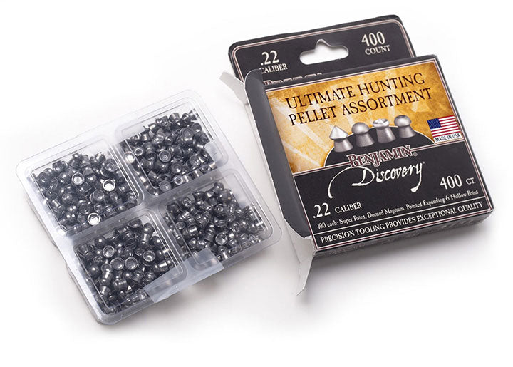 Benjamin .22cal Assortment Hunting Pellets -14.3 Grain (400 Count)