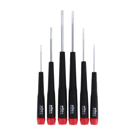 Wiha Precision Slotted Screwdriver Set - 6 Piece Set